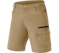 TACVASEN Uomo Pantaloncini Cargo da Arrampicata ad Asciugatura Rapida con Multi Tasche, Cachi, 32
