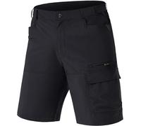 TACVASEN Uomo Pantaloncini Cargo da Arrampicata ad Asciugatura Rapida con Multi Tasche, Nero, 32