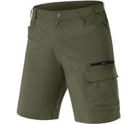 TACVASEN Uomo Pantaloncini Cargo da Arrampicata ad Asciugatura Rapida con Multi Tasche, Verde Militare, 38