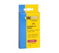 Tacwise 0284 Punti a Corona Stretta Tipo 91/20 mm, Confezione da 1000 | Galvanizzati