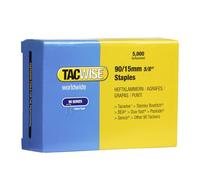 Tacwise Punti a corona stretta 0306 Galvanizzati Tipo 90/15 mm, Confezione da 5000