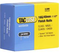 Tacwise 0319 Chiodi di Finitura Galvanizzati Tipo 16G / 40 mm, Confezione da 2500