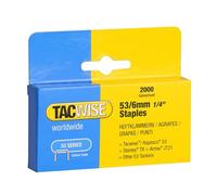 Tacwise 0334 Punti Galvanizzati, Tipo 53/6 mm, Confezione da 2000