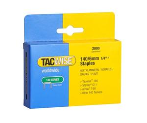 Tacwise 0345 Punti Galvanizzati Tipo 140/6 mm, Confezione da 2000 | Professionali