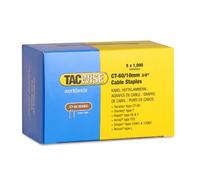 Tacwise 0354 Punti Ferma Cavi CT-60/10 mm, Acciaio Galvanizzato, 5000