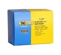 Tacwise 0356 Punti Ferma Cavi CT-60/14 mm, Acciaio Galvanizzato, 5000 | Confezione da 5000
