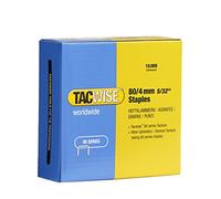 Tacwise 0380 Punti Galvanizzati per Tappezzeria, Tipo 80/4mm, Confezione da 10.000