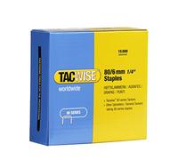 Tacwise 0381 Punti Galvanizzati per Tappezzeria, Tipo 80/6mm, Confezione da 10.000