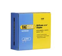 TACWISE 0382 Punti Galvanizzati per Tappezzeria, Tipo 80/8mm, Confezione da 10.000, Argento, 8mm