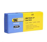 TACWISE 0392 Chiodi Brad Galvanizzati Tipo 18G / 10 mm, Confezione da 5000, Argento, Set di 5000 Pezzi