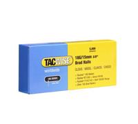 Tacwise 0394 Chiodi Brad Galvanizzati Tipo 18G / 15 mm, Confezione da 5000