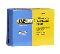 Tacwise 1065 Graffette Nere per Tappezzeria 71/8 mm, 20.000 Punti | Galvanizzate