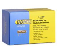 Tacwise 1094 Punti Ferma Cavi Bianchi CT-60/10 mm, Confezione da 5000