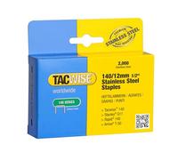 Tacwise - 140 graffette in acciaio inossidabile 12 mm (confezione 2000)