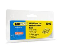 Tacwise 1510 Chiodi Brad 18G Acciaio Inossidabile Tipo 180/20 mm, Confezione da 1000