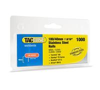 Tacwise 1511 Chiodi Brad 18G Acciaio Inossidabile 180/40 mm, 1000 Chiodi