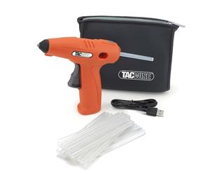 Tacwise 1559 H4-7 Pistola per Colla a Caldo a Batteria da 4V con 30 Bastoncini di Colla e Borsa in Neoprene