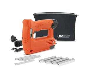 Tacwise 1586 140-180EL Graffatrice/Chiodatrice a Batteria da 12V con Borsa in Neoprene, 200 Punti e 200 Chiodi, Utilizza Punti di Tipo 140 e Chiodi di Tipo 180
