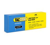 Tacwise 1708 Chiodi Brad Galvanizzati Tipo 18G / 15 mm, Confezione da 4000 | Calibro 18, grande forza di mantenimento