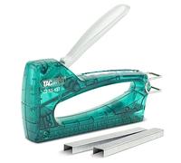 Tacwise 1728 Z2 53-13T Graffatrice Trasparente con 300 Punti, Utilizza Punti Tipo 13 e 53 da 4-8 mm, Verde trasparente