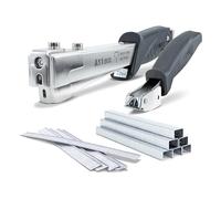 Tacwise 1793 ECO Graffatrice Chiodatrice a Martello A11 e Levapunti, Kit | Include 500 Punti Tipo 140 / 8 mm, 500 Chiodi Tipo 18G / 10 mm