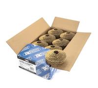 Tacwise 1800 Chiodi Galvanizzati in Bobina Conica Tipo 2,1/32 mm, Punta Smussata, Annellati e Inclinati di 16°, Fascicolati con Fil di Ferro, Confezione da 5400
