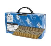 Tacwise 1810 Chiodi Inclinati a 34° 3,1/75 mm, Zincati Extra con Testa a ‘D’, Gambo Anellato, Fascicolati con Carta, Confezione da 800