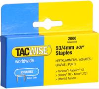 Tacwise 4mm Cerniera 53 Serie 0.4cm Graffette Per Pistola Cornice Tela Zincato