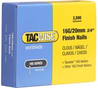 Tacwise - 16 chiodi dritti di calibro 16 mm confezione da 2500 mm
