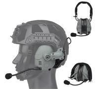 TACWJDM Casco Tattico Airsoft Paintball Cuffie Comunicazione, Protezione Le Orecchie (utilizzato Con Guide ARC O Direttamente Sulla Testa)cancellazione Attiva Rumore Amplificazione Suono Bluetooth(G)