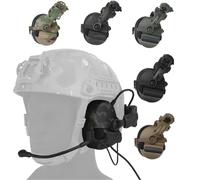 TACWJDM Cuffie Tattiche Elettroniche Cuffie Antirumore con Riduzione Attiva del Rumore E Pickup per Paintball Tiro A Segno Caccia, Protezione dell'Udito NRR 31 Db(BCK)