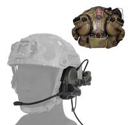 TACWJDM Cuffie Tattiche Per Sport All'aria Aperta,cancellazione Del Rumore Ad Alta Frequenza E Acquisizione Del Suono,cuffie Cablate Con Protezione Dell'udito E Padiglioni Auricolari In Silicone(Green
