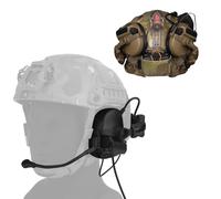 TACWJDM Cuffie Tattiche Per Sport All'aria Aperta,cancellazione Del Rumore Ad Alta Frequenza E Acquisizione Del Suono,cuffie Cablate Con Protezione Dell'udito E Padiglioni Auricolari In Silicone(Black