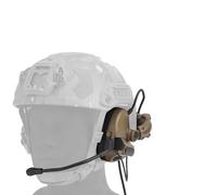 TACWJDM Cuffie Tattiche per Sport all'Aria Aperta,cancellazione del Rumore Ad Alta Frequenza E Acquisizione del Suono,Cuffie Cablate con Protezione dell'Udito E Padiglioni Auricolari in Silicone(Tan)