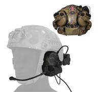 TACWJDM Cuffie Tattiche per Sport all'Aria Aperta,cancellazione del Rumore Ad Alta Frequenza E Acquisizione del Suono,Cuffie Cablate con Protezione dell'Udito E Padiglioni Auricolari in Silicone(BCK)