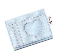 TACWJDM Portafoglio In Denim In Stile Coreano Con Porta Carte Di Credito. | Con Una Finestra Per Visualizzare L'immagine Del Profilo, Regalo Perfetto Per Le Fan E Altre Donne