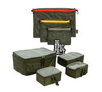 TACWRK Tasmanian Tiger TT Modular Pouch Set + Tasmanian Tiger TT Mesh Pocket Set Rubber Fun Patch - Zaino con tasche aggiuntive + toppa Morale in gomma