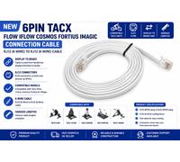 TACX Flow Cyclette Accessori Bici Cavo Versione C2014 Bianco