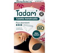 Tadam' - Mutandine mestruali in cotone biologico, flusso abbondante, protezione sicura e confortevole, mutandine mestruali, lavabili e riutilizzabili, 12 ore di protezione, taglia M
