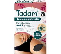 Tadam ' - Mutandine mestruali in Cotone Biologico, Flusso Abbondante, Protezione sicura e Confortevole, Mutandine mestruali, Lavabili e riutilizzabili, 12 Ore di Protezione, Taglia L
