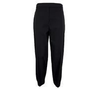 TADASHI pantalone donna tessuto tecnico nero a ovetto P245137 MADE IN ITALY