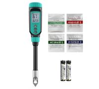 Tadeto phmetro, Kit misuratore ph digitale per suolo, giardino, acqua, soluzione e alimenti con custodia protettiva in lega e display LCD, ideale per test pH per prato, cibo e giardino