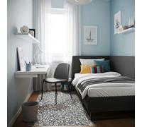 Tadi & Imperio1979 Tappeto in vinile digitalizzato, da spiaggia a conchiglie, diverse dimensioni, moderno, design e resistenza per il tuo spazio, cucina, bagno, soggiorno, sala da pranzo, pavimento in