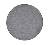 Tadi & Imperio1979 Tappeto rotondo per interni ed esterni - Tappeto senza pelo - Tappeto colore antracite - Tappeto Diametro 150 cm - Tappeto in fibra sintetica per salotto e terrazza