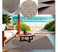 Tadi & Imperio1979 Tappeto Rubino per esterno e interno - Terrazza, giardino, ingressi, corridoi, balcone, sala da pranzo, cucina, disponibile in oro e beige - 85 x 200 cm.