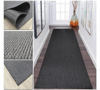 Tadi & Imperio1979 Tappeto Vinile Rettangolare 60x300cm Nero Antiscivolo Impermeabile Lavabile per Interno Esterno