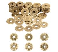 Tadipri 100 Pezzi moneta Feng Shui Cinesi Buona Fortuna I-Ching per Salute e Ricchezza, 2 cm