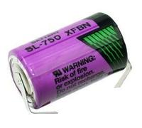 TADIRAN SL750/S 3,6 V Litio 1/2AA Mignon con linguette in a forma di U