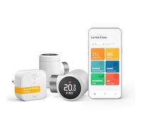 tado° termostato intelligente X - Starter Kit con Bridge X, controllo del riscaldamento tramite app e smart speaker (Alexa, Siri, Google Assistant), risparmio energetico, non compatibile con tado° V3+