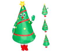 Tadoiooy Altezza del Costume dell'albero di Natale Gonfiabile 59, 06-74, 80 Pollici Funny Christmas Blow Up Costume per Forniture per Feste di Cosplay Nobatteria, Decorazioni
